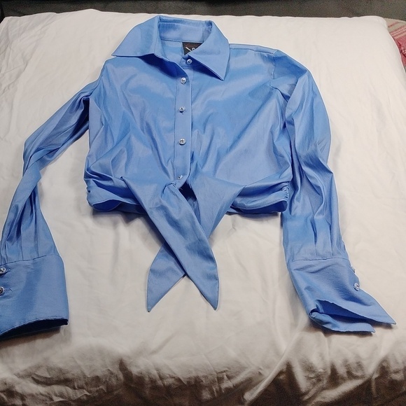 Veranique Young women's cropped blouse size 10 - Picture 1 of 13